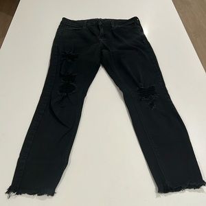 Women’s Distressed Jeans - Black Size 29